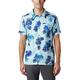 Columbia Herren Outdoor Elements Short Sleeve Print T-Shirt, Sky Blue Tropic, S