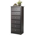 Costway 6 Drawers Chest Dresser Clothes Storage Bedroom Furniture Cabinet-Brown