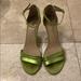 Anthropologie Shoes | Anthropologie Green Metallic Sandal Size 38 | Color: Green | Size: 8