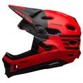 Bell Bike Unisex – Erwachsene SUPER DH Spherical Helme, Mat/Gls Red/Black Fasthouse, S