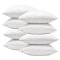 Lancashire Textiles Duck Feather Cushion Pads Generously Filled with Ethically Sourced Feathers Encased in Pure Cotton Cambric Cover - Pack of 8-26" x 26" (65cm x 65cm)