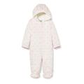 Sanetta Baby-Mädchen Outdooroverall Modisch Gesteppter Schneeanzug Fiftyseven in Hellrosa und feinem Schleifchen-Allover, rosa, 068