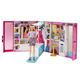 Barbie Dream Closet & Blonde Barbie Doll - Expanding Closet with Rotating Clothes Rack - Includes 25+ Pieces - 4 Outfits - 2' Wide - Gift for Kids 3+
