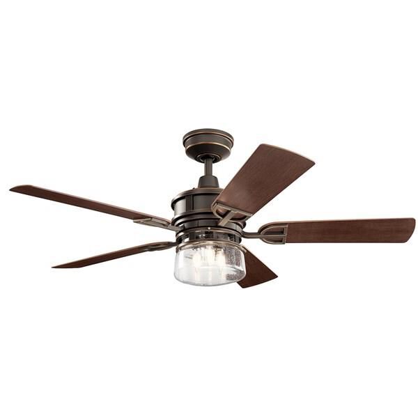 Kichler Lighting Lyndon 52 Inch Ceiling Fan with Light Kit - 310239OZ