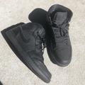 Nike Shoes | All Black High Top Air Jordan’s -Lightly Used | Color: Black | Size: 9.5