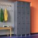 Hallowell ValueMax 3 Tier 3 Wide Locker Metal in Gray/White | 78 H x 36 W x 15 D in | Wayfair UH3258-3HG