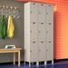 Hallowell ValueMax 3 Tier 3 Wide Locker Metal in Gray/White/Brown | 78 H x 36 W x 18 D in | Wayfair UH3288-3A-PT