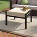 Andover Mills™ Abordale Outdoor Ottoman w/ Cushion Metal | 16.5 H x 22.4 W x 26.3 D in | Wayfair 1B183E1AC7054253A946BFC0A6A11480