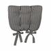 August Grove® Carrie Indoor Dining Chair Cushion Cotton Blend in Black/Brown | 3 H x 18 W x 14 D in | Outdoor Dining | Wayfair