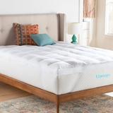 Linenspa Essentials 3" Down Alternative Mattress Topper Down Alternative/Cotton | 74 H x 37.5 W in | Wayfair LSES30TTDAFB