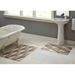 Brayden Studio® Chevery Rectangle 100% Cotton Geometric 2 piece Bath Rug Set in Gray/Brown | Wayfair D2993DDF9E8D48FD8FC94CFF40E5FF29