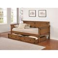 Latitude Run® Ketil Twin Daybed Wood in Brown | 37.75 H x 43.75 W x 81 D in | Wayfair 5DB4AB2702FC4448A947FA4D20E7690A