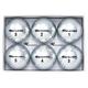 Chromax Golfbälle Metallic M5, bunt - 6 Stück, BCM56-SIL, Silber