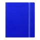 FILOFAX REFILLABLE NOTEBOOK CLASSIC, 9.25" x 7.25" Blue - Elegant leather-look cover with moveable pages - Elastic closure, index, pocket and page marker (B115903U)