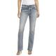 Silver Jeans Co. Damen Suki Curvy Fit High Rise Baby Bootcut Jeans, Light Wash Indigo, 29W x 31L
