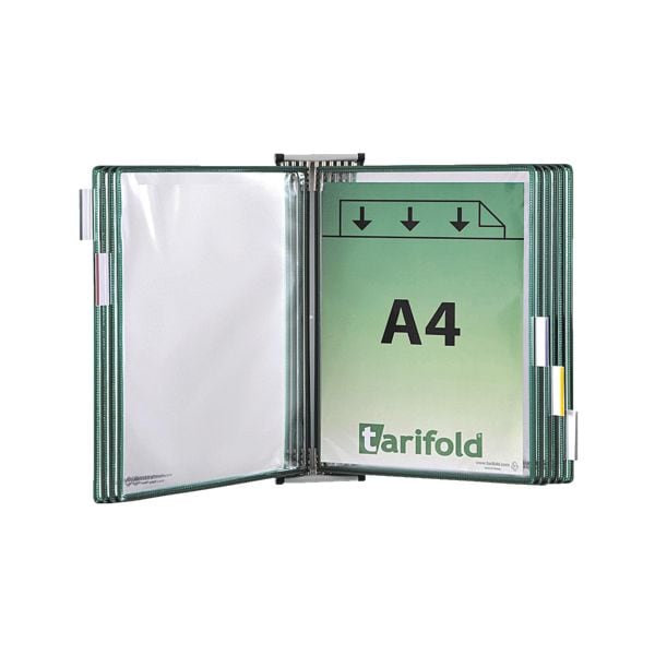 Tarifold Wandsichttafelsystem A4 mit 10 Sichttafeln grün Image