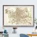 Williston Forge 'Custom Sepia Map of Rome' by Paul Cezanne - Picture Frame Graphic Art Print on Paper Paper | 16 H x 22 W x 1 D in | Wayfair