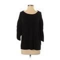 Gap 3/4 Sleeve Top Black Boatneck Tops - Women's Size Small