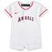 Newborn & Infant Nike White Los Angeles Angels Official Jersey Romper