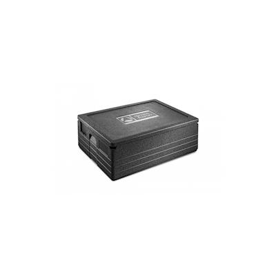 thermohauser EPP-Thermobox Universal Unistar schwarz, 55 L, mit Deckel und 5-farbigem Einsteckkartenset