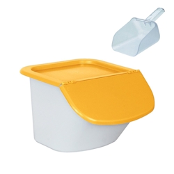BRB Futterbehälter 15 Liter, Vorratsbehälter für Trockenfutter, inkl. Portionierschaufel Image