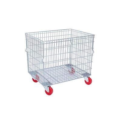 BRB Gitterwagen, stapelbar, 4 Lenkräder mit Kunststoffrollen, LxBxH 820 x 615 x 735 mm, Vol. 250 Liter, Tragkraft 400 kg, verzinkt Image