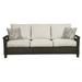 Bayou Breeze Austyn 84.25" Square Arm Sofa Metal in Black/Brown/Gray | 39 H x 84.25 W x 32.25 D in | Wayfair A0F7E1EDDB114A998830FEE2D5FC932F