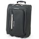 Pierre Cardin Soft Sided 19 Inch Suitcase with Wheels - KLM Flybe Emirates Cabin Approved Under 55x40x20 Luggage TUI Thomas Cook Soft Shell Bag | Light 1.8kg 48cm 30L (Carry On, Black & Grey)