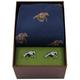Navy Horse Racing Silk Tie And Cufflink Gift Box Set