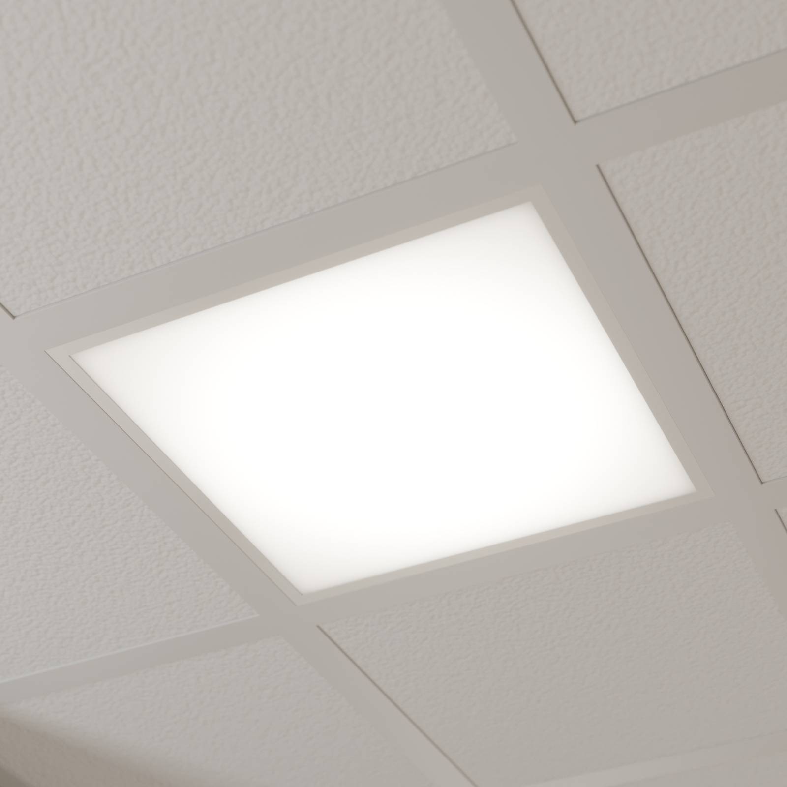 Arcchio LED-Einlegepanel Vinas, 3.000 K, 62 cm x Vinas, weiß / opal, für Arbeitszimmer / Büro, Kunststoff, LED Rasterleuchten