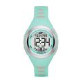 Skechers Women's Tennyson Quartz Metal and Silicone Digital Watch Color: Silver, Mint Green (Model: SR2016)