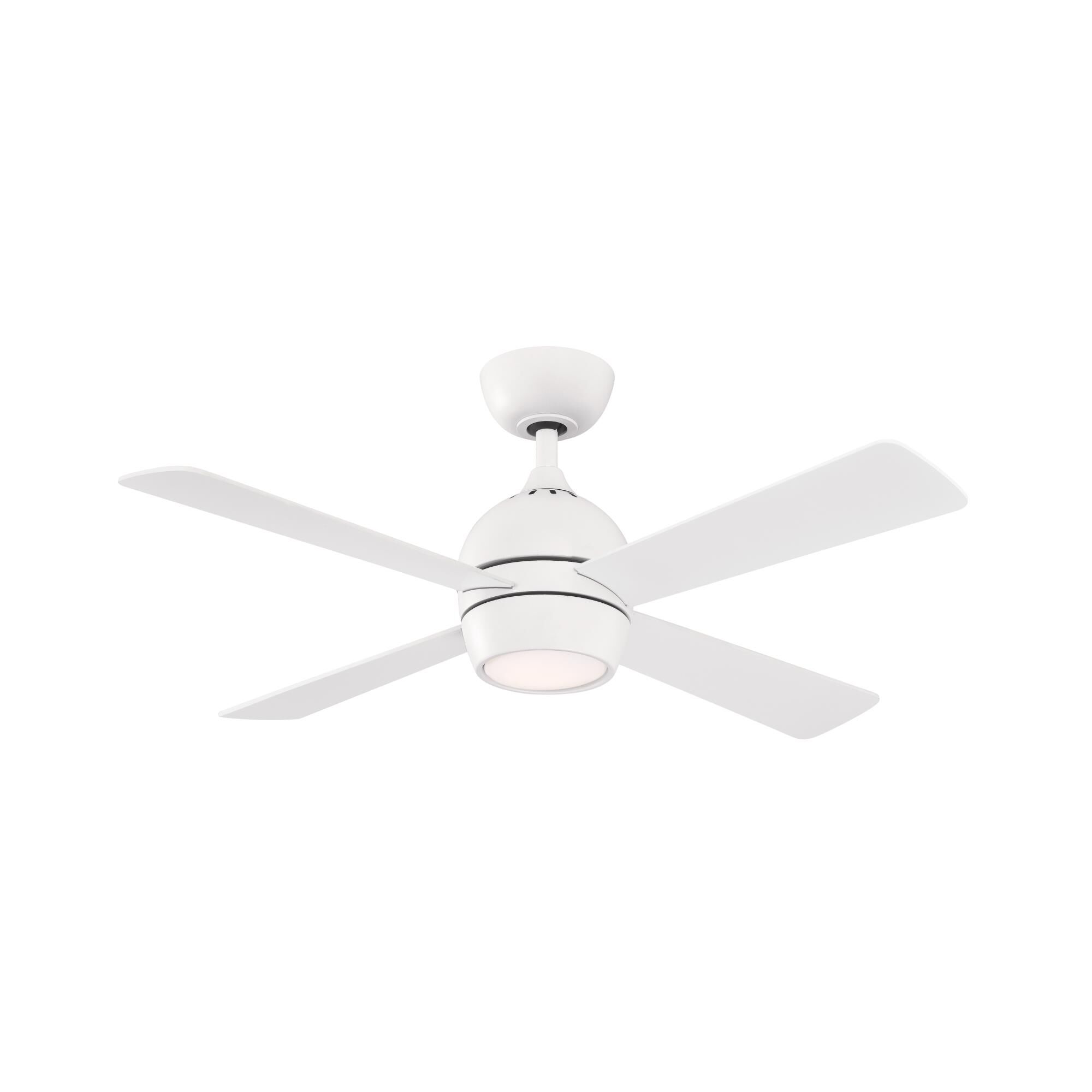 Fanimation Kwad 44 Inch Ceiling Fan with Light Kit - FP7644MW