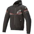 Alpinestars Sektor V2 Hoodie de moto, noir-rouge, taille S