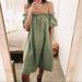 Anthropologie Dresses | Anthro Amadi Nola Gauze Off-Shoulder Mini | Color: Green | Size: L