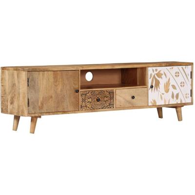 TV-Schrank 140x30x40 cm Massivholz Mango Vidaxl