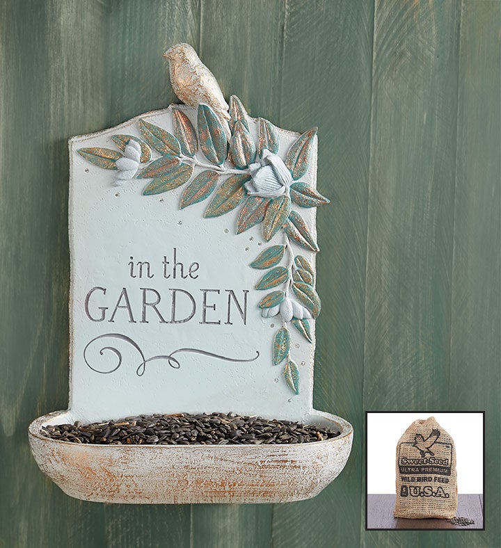 1-800-Flowers Home Decor Outdoor Garden Outdoor Garden Decor Delivery In The Garden Birdfeeder W/ Seed | Put A Smile On Their Face