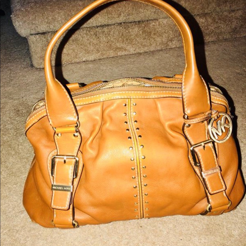 Michael Kors Bags | Authentic Michael Kors Handbag | Color: Tan | Size: 16”X11”