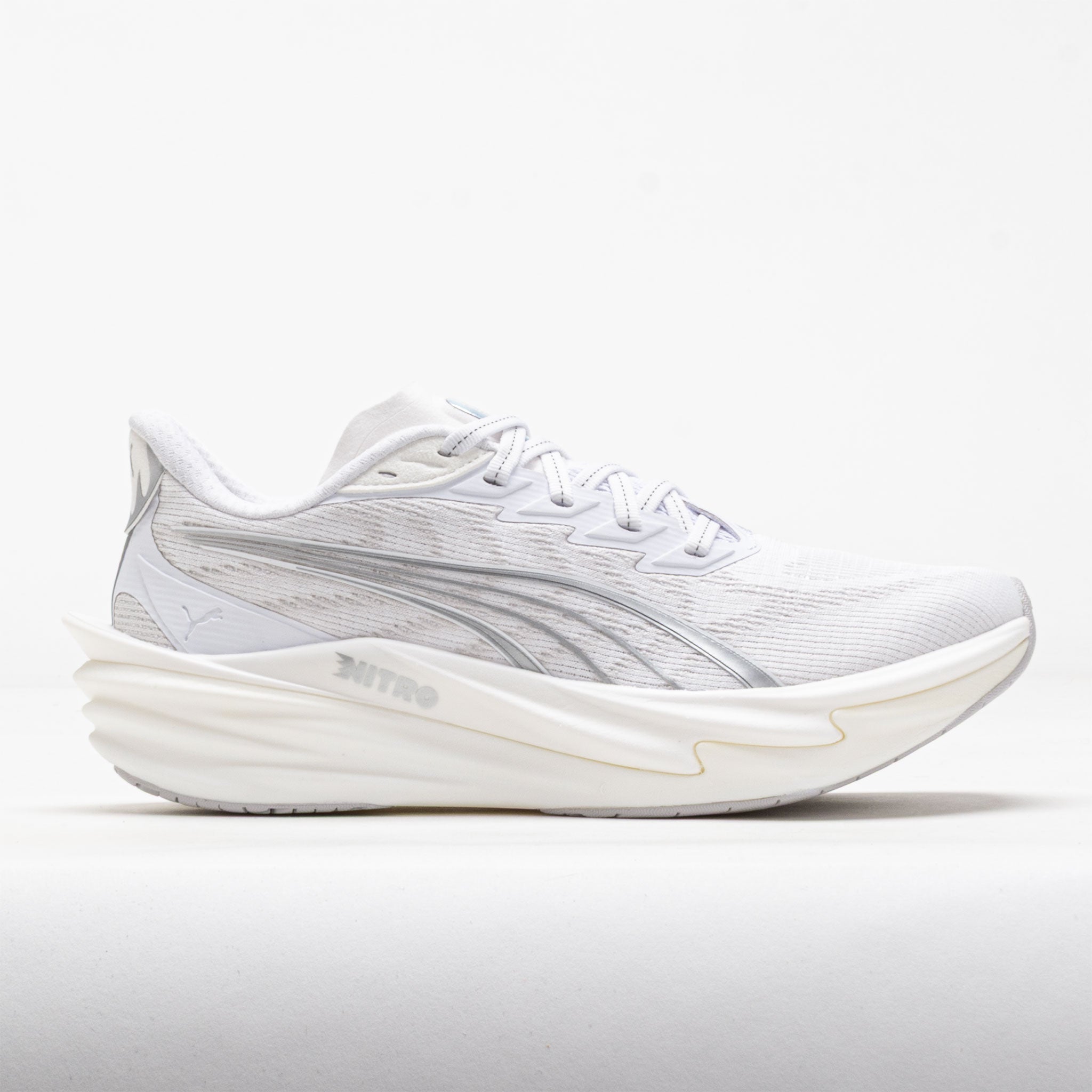 Puma Deviate NITRO 4 Women's Running Shoes White/Feather Gray