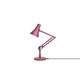 Anglepoise 90 Mini, Anodised brushed Aluminium finish, Berry Red