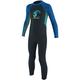 O'Neill Baby Toddler Reactor II 2mm Back Zip Full Wetsuit Neoprenanzug, Slate/Light Aqua/Ocean, 3