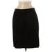 AK Anne Klein Casual Skirt: Black Solid Bottoms - Women's Size 6