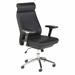 Brayden Studio® Allijah Office 500 Faux Leather Executive Chair Upholstered in Black/Brown/Gray | 45.47 H x 26.96 W x 25.98 D in | Wayfair