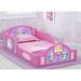 Delta Children Peppa Pig Plastic Sleep & Play Toddler Sleigh Bed Plastic in Pink | 17.5 H x 29.5 W x 54.5 D in | Wayfair BB81454PG-1171