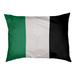 East Urban Home Boston Pillow Metal in Green/White/Black | 14 H x 40 W x 30 D in | Wayfair 262709F4EB254398BFCB28AEF8EAD415