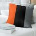 East Urban Home Anaheim Hockey Linen Striped Pillow Cover Linen in Orange/Black | 20 H x 20 W x 1 D in | Wayfair B036FB51DB154775A671E93D955E5662