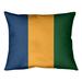 East Urban Home Utah Basketball Striped Lumbar Pillow Polyester/Polyfill blend in Green/Blue/Navy | 10 H x 14 W x 3 D in | Wayfair