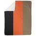 East Urban Home San Francisco Baseball Fleece Throw Microfiber/Fleece/Microfiber/Fleece in Orange/Black/Brown | 60 W in | Wayfair