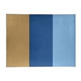 Blue/Yellow 48 x 0.25 in Area Rug - East Urban Home Kansas Flatweave Gold/Royal Blue/Powder Blue Rug Chenille | 48 W x 0.25 D in | Wayfair