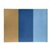 Blue/Yellow 48 x 0.25 in Area Rug - East Urban Home Kansas Flatweave Gold/Royal Blue/Powder Blue Rug Chenille | 48 W x 0.25 D in | Wayfair