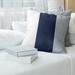 East Urban Home New York Bronx Baseball Linen Striped Pillow Cover Linen in Gray/Blue/White | 14 H x 14 W x 1 D in | Wayfair